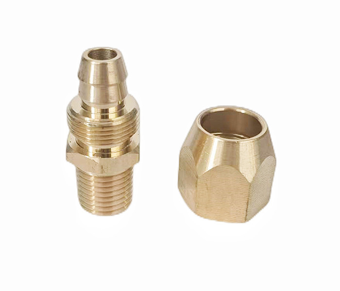 Corrosion Proof Brass Hose End Connector For 1/4 Inch ID Polyurethane Air Hose