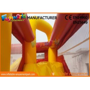 Pvc Inflatable Bouncer Slide / Kids Jumping Castle With Slide