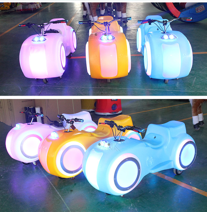 Amusement Park Prince Motorcycle Kids Bumper Car Remote Start Mode