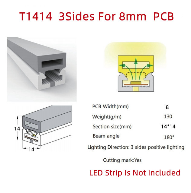 DC 12V Red LED Neon Flex with 50000 Working Lifetime and Hanging Mounting Installation