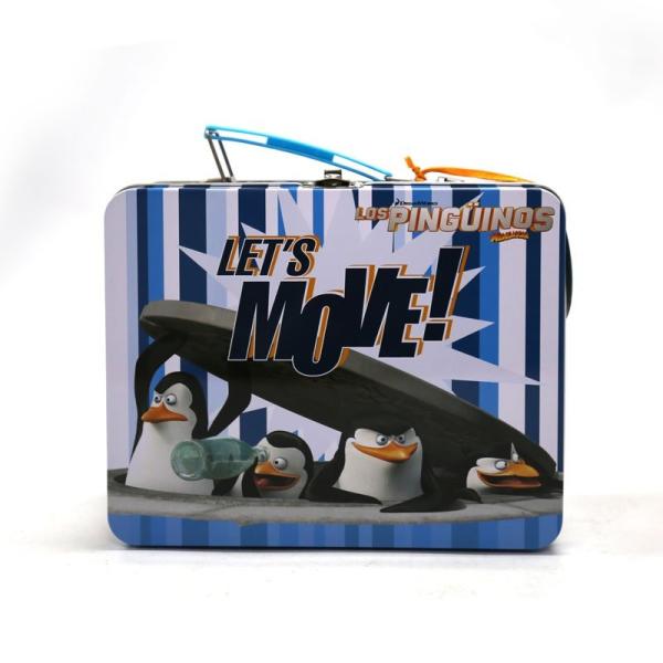 Retro Printed Tin Lunch Box for Kids