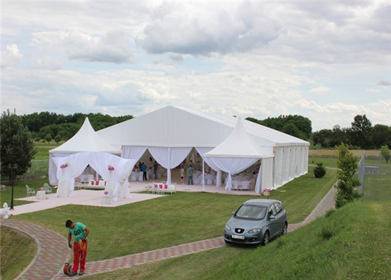 PVC Coat Fabric Outdoor Party Tents With Hard Pressed Extruded Aluminum Alloy