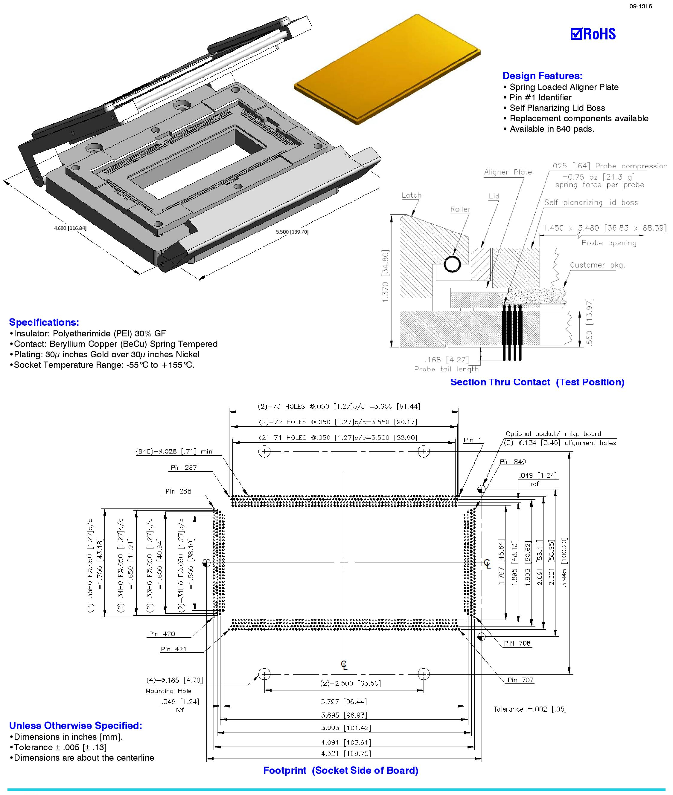 Leadless Quad Flat 6040-840-4 Take Your Business to the Next Level with Contactor and Durable