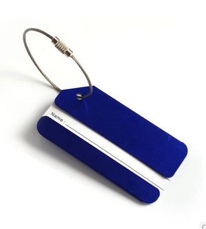Aluminium Colorful Luggage Tag Boarding Pass Card Logo Customized