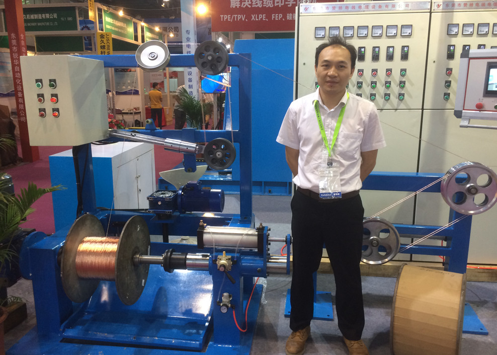 High Speed 630 PVC / PE core Cable Wire Tapping Machine Line