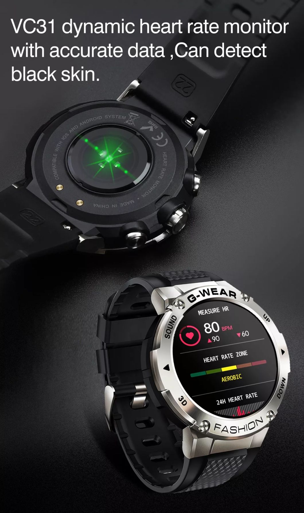 Mutiple Functon Heart Rate Blood Pressure Blood Oxgen Tracking for Men Women K28 Sports Smartwatch