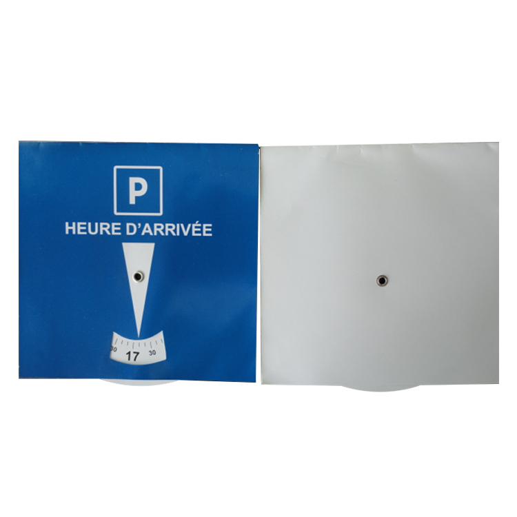 Blue Car Universal Timer Clock Parking Disc with Arrival Time Display Item No. HM601