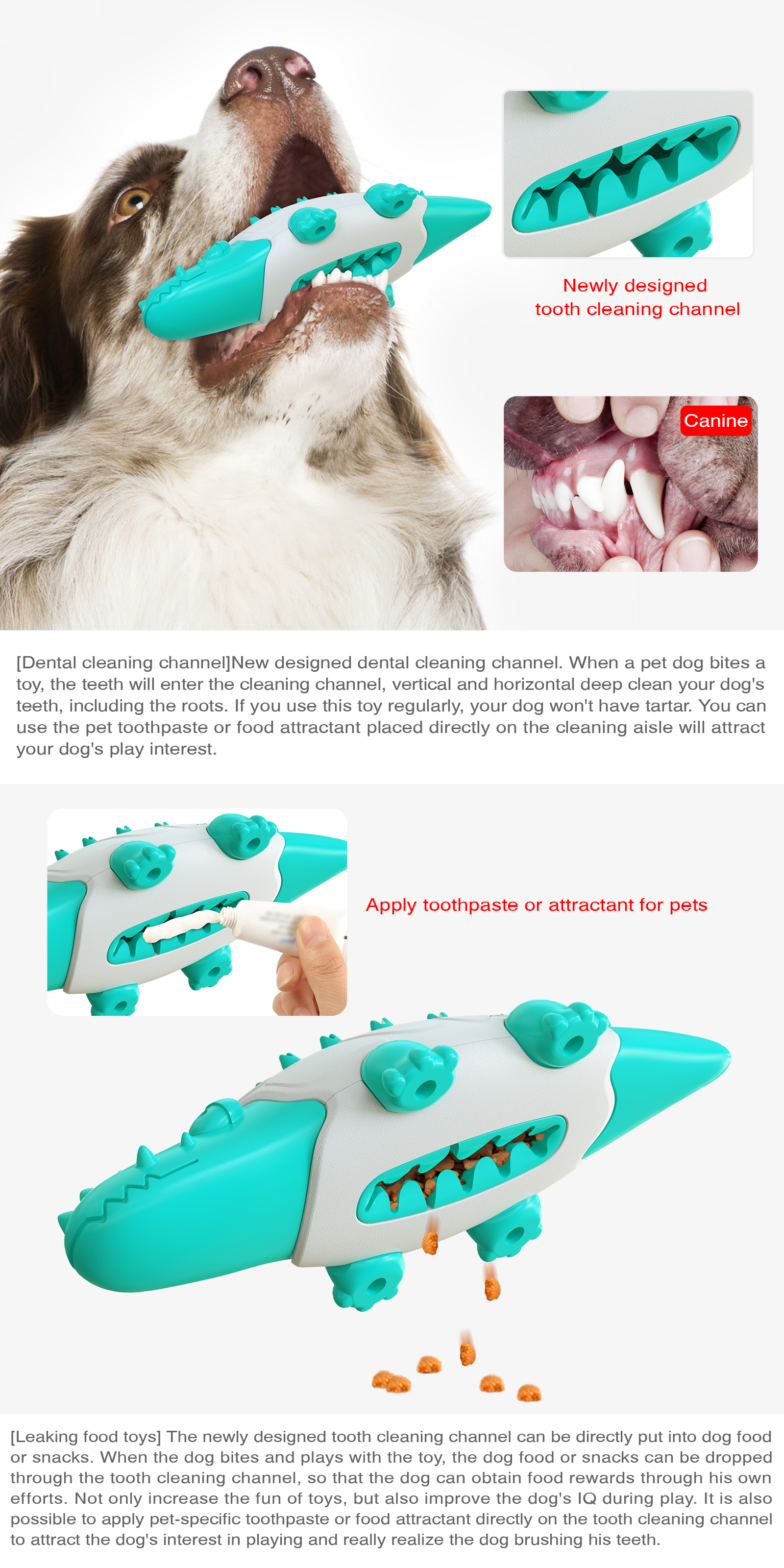Explosive Crocodile Leaking Ball Resistant To Biting Dog Bite Toy Teeth Cleaning Molar Stick Toy
