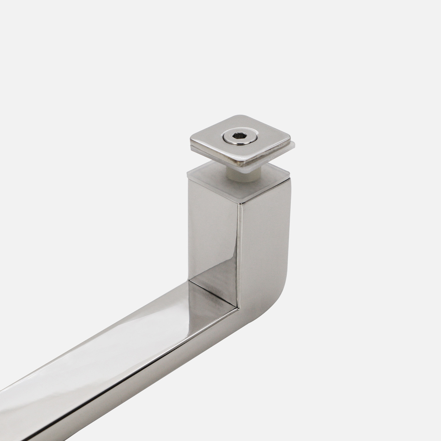 12mm Glass Thickness Stainless Steel Rectangular Tube Bar Glass Door Straight Single Sided Pull Handle