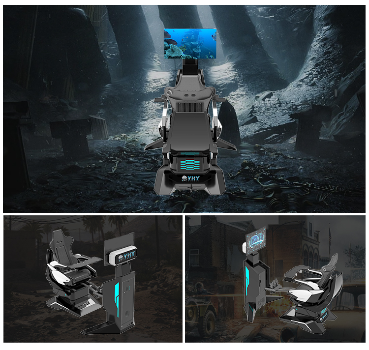 1000W Metal All In One VR Cinema Equipment Pico Neo 3 Wireless 360 Rotation Chair