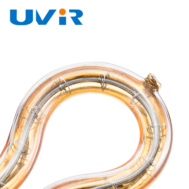220V 450W Infrared Halogen Lamp Tungsten Gold Ring 606mm Diameter