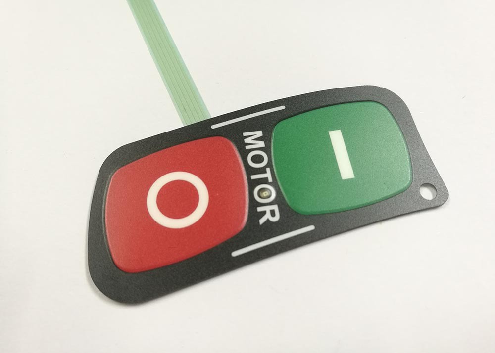 Custom Made PCB LED Membrane Switch Panel With Flat Cable 250V DC