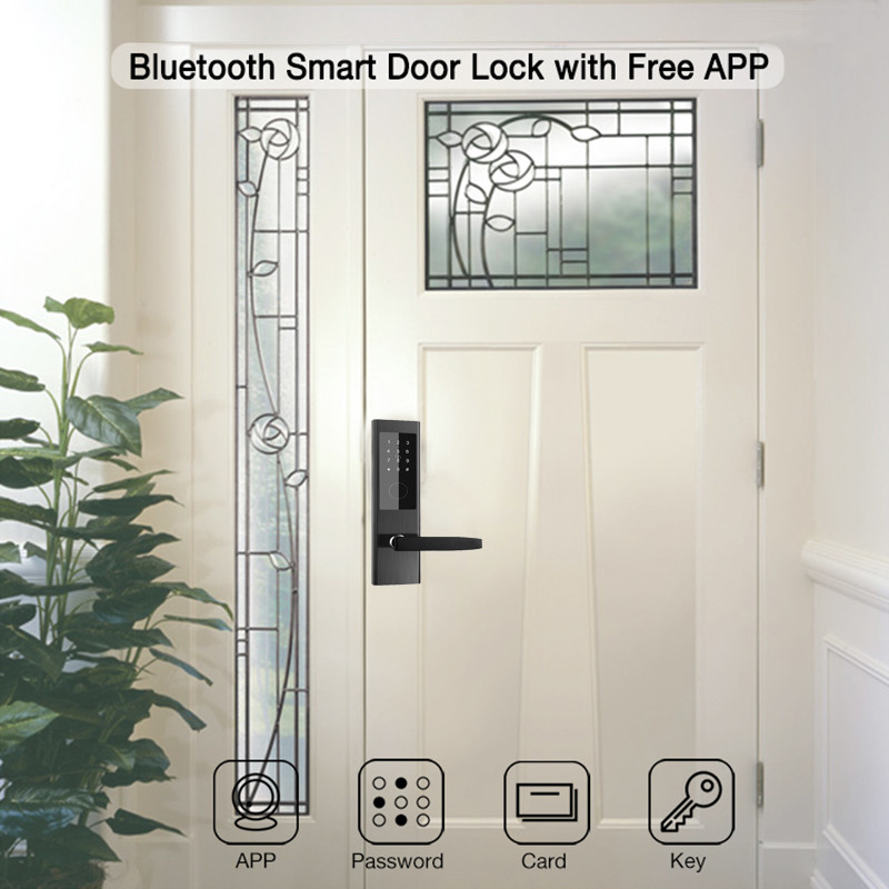 FCC Security Password Door Locks 1.5V Rfid Card Door Lock System