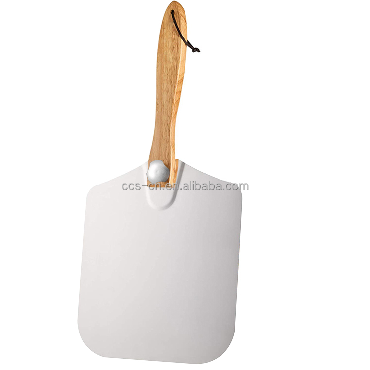 12"*14"*25'' Pizza Turning Peel Foldable Wooden Handle Aluminum Pizza Peel