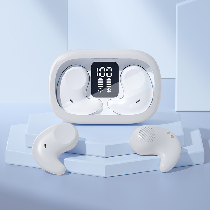 Single Ear 5.7×3.7×2.4cm, Lightweight And Thin No In-ear Design For Comfortable Side Sleeping Features HIFI Surround Sound