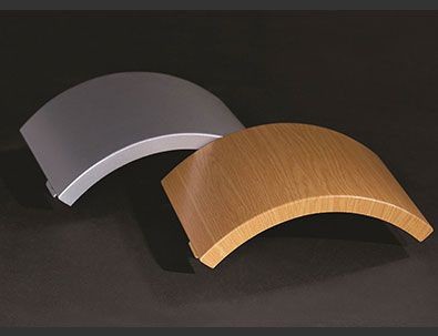 Curved Aluminum Cladding Sheet , Decoration Wall Cladding Sheets Curtain Screen