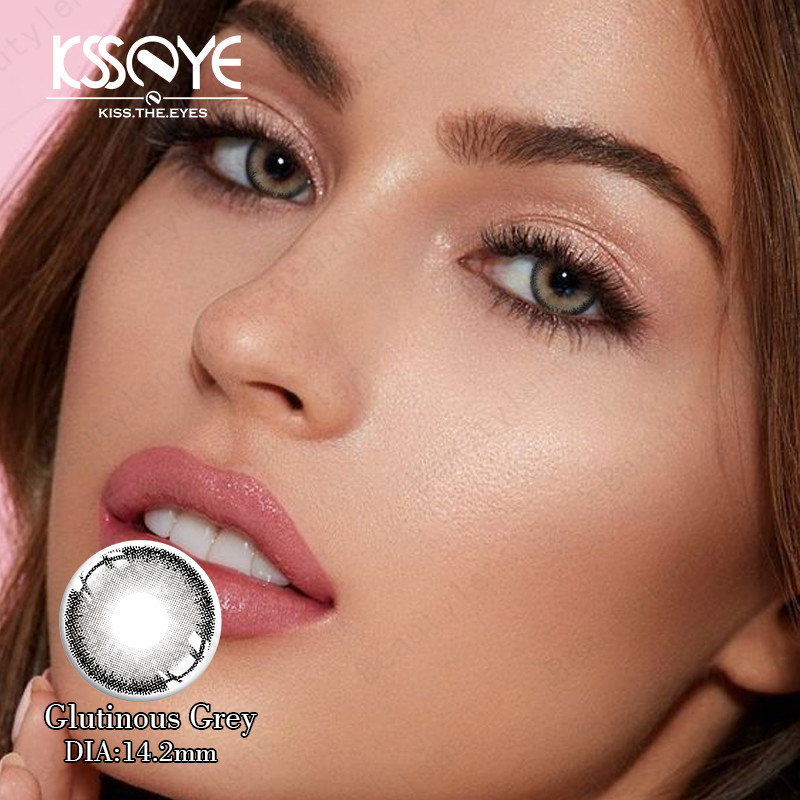 Cosmetic Natural Contact Lenses For Eyes Prescription With Diopter Large Diameter