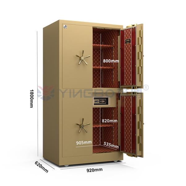 Quality Fingerprint Lock Heavy Vault Safe Box Door For Security Four Doors for sale