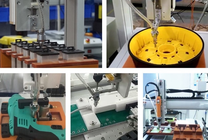 Touch Screen Control Dual Head Suction Screw Feeder Auto Screw Locking Machine HS-DH6331 0