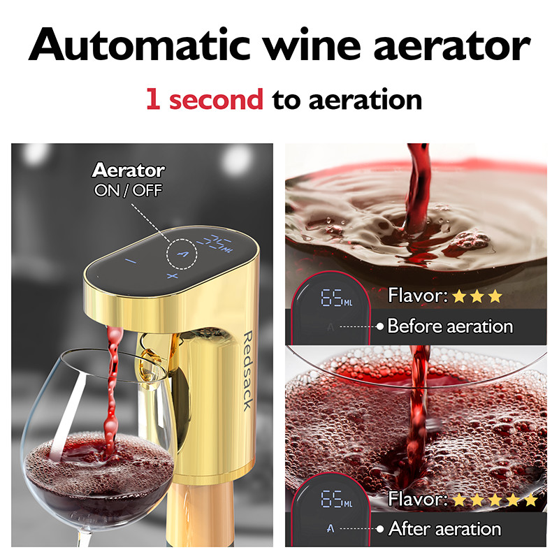 XHB-WP007 Automatic Wine Dispenser With Touch Screen And ABS In Black