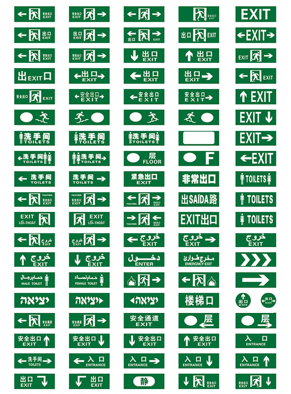 NEW Products LED Emergency Exit Box Lights Emergency Exit Lights Exit Emergency Light