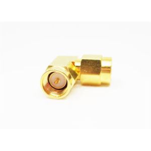 China High Reliable Rohs SMA Right Angle Male to Male RF Adapter Connector on sale