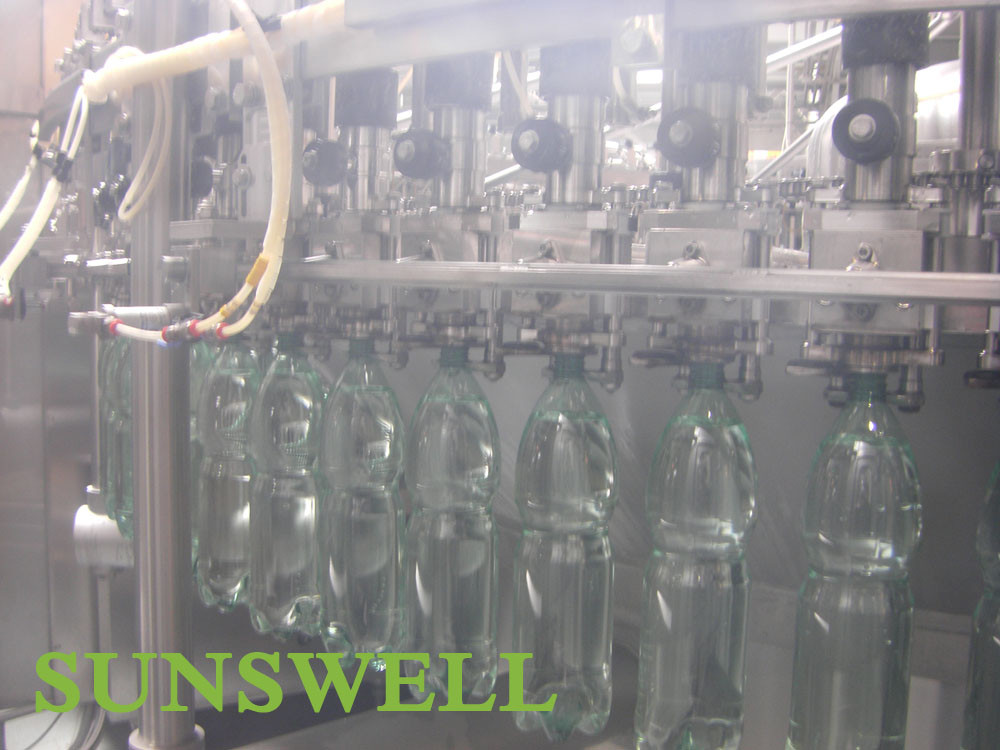 15KW Carbonated Soft Drink PET or Glass Bottle monoblock rinsing filling capping machine