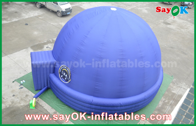 Blue 7m DIA Inflatable Planetarium Dome Durable Architecture Projection Tent