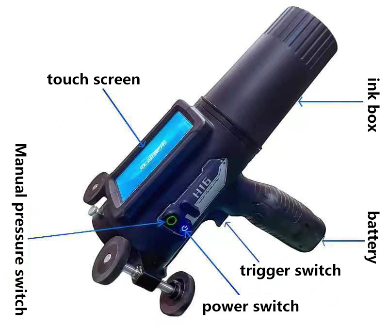 H16 Handheld DOD Large Character Inkjet Printer