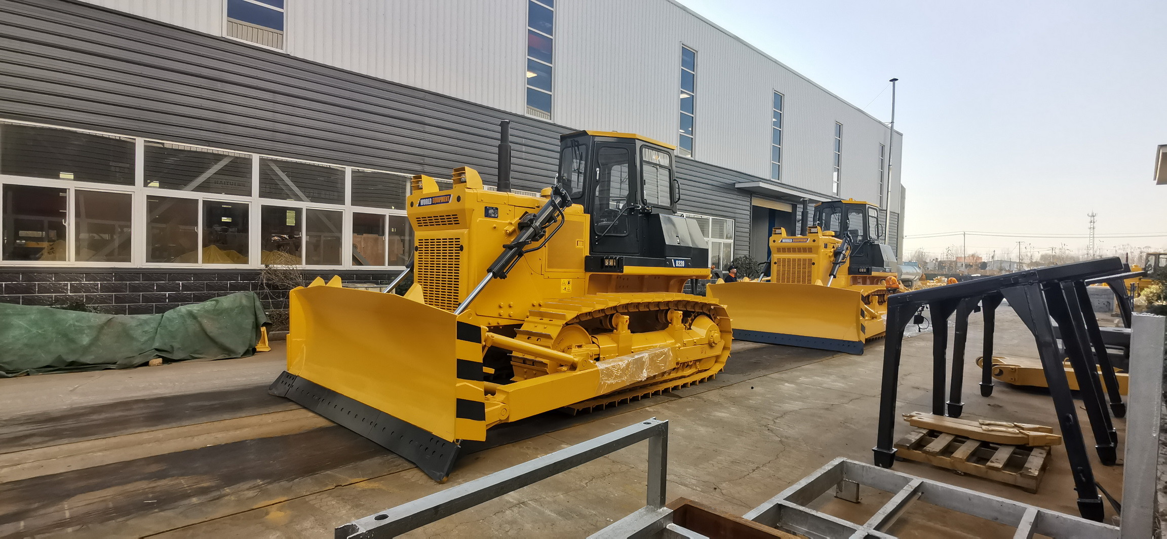 6 Track Rollers Crawler Loader Tractor With Three Teeth Or Single Teeth Optional