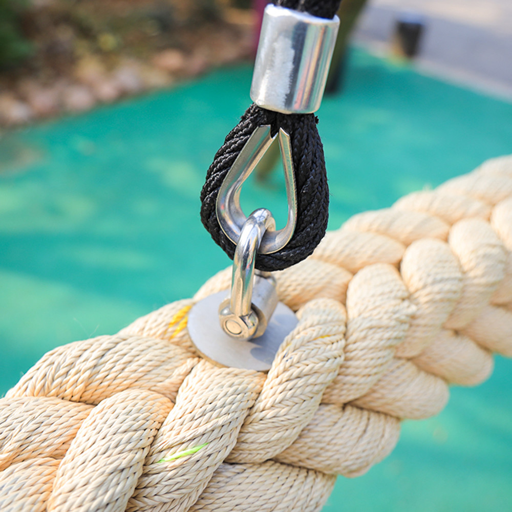 Swing Set Playground Rope Bridge Hanging Polyester 120mm 2.5m Thick