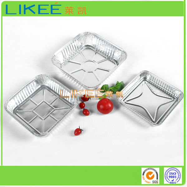 High Strength Aluminum Foil Food Box / Food Container Aluminium