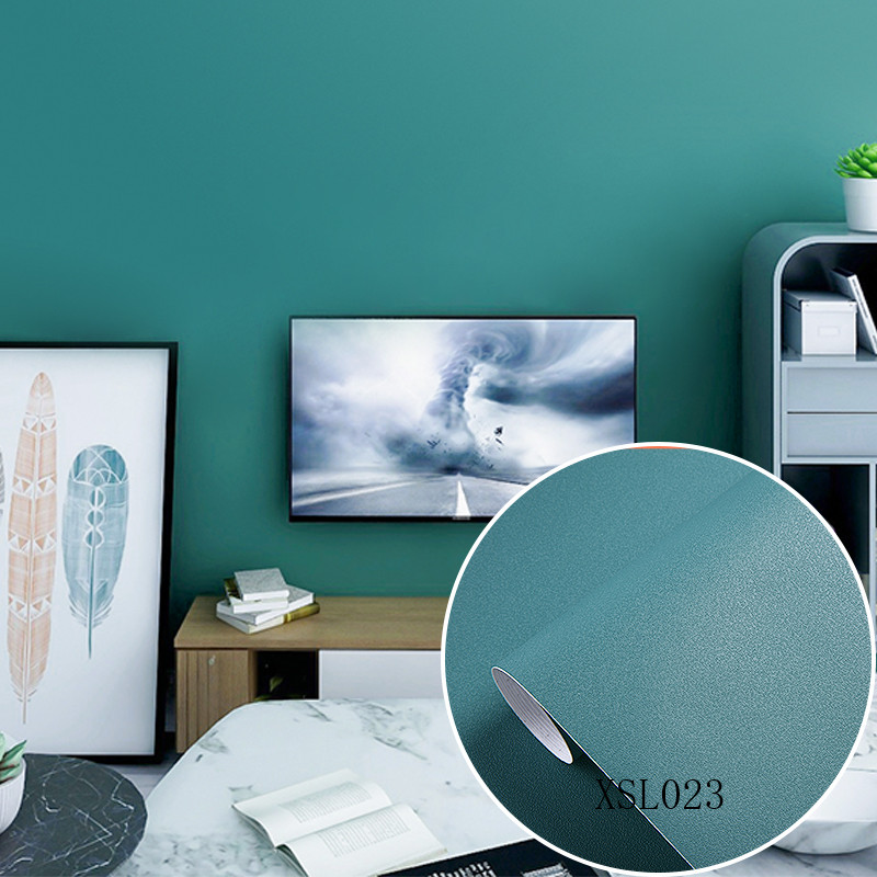 Solid Color Sand Surface PVC 3D Wallpaper for Hotel Interior Decoration Orange 0.18mm-0.21mm Thickness