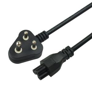  1.5mm C19  India 3 Prong Computer Power Cord South Africa Power Cable Manufactures