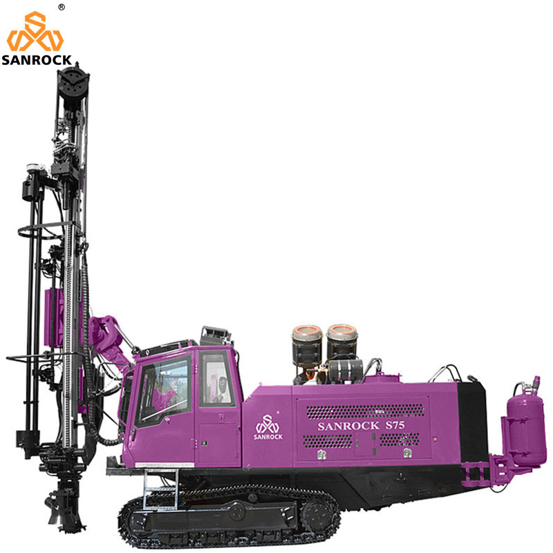 Hydraulic Drilling Rig Mining DTH Drilling Machine Working Pressure 20 Bar Crawler Drilling Rig