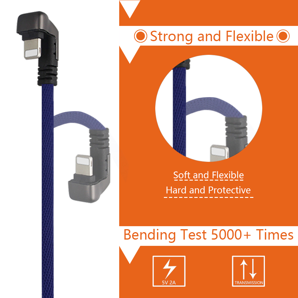 Industrial Right Angle USB Cable Charging Transmission Fashionable Durable
