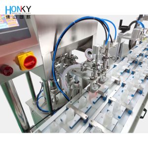 Glass Bottle Liquid Foundation Filling And Capping Machine Full Automtaic