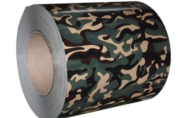 Wooden Patten Printed Steel Military Prepainted Galvanized Steel Coil Custom