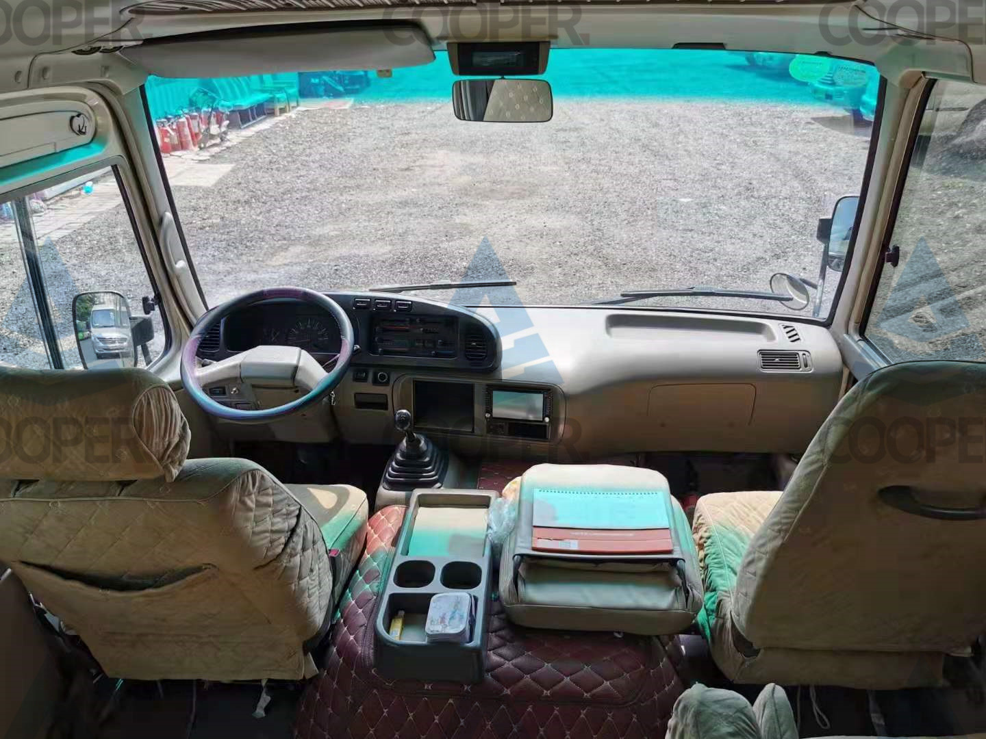 23-29 Seats Used Toyota Bus Toyota Coaster Used Bus With Luxury Inner Decoration