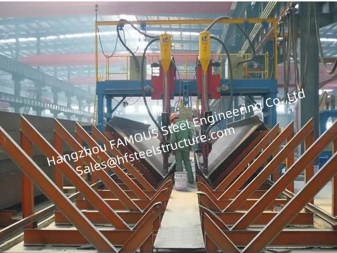 Heavy H Project Structural Steel Construction With Submerged Arc Welding Process