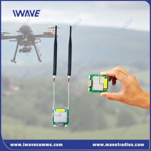Miniature Tri Band IP MESH 10km Drone Video Transmitter FHSS At PCB Level