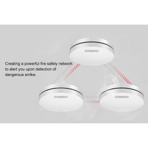 85 DB Wireless Interconnected Smoke Alarm Smoke Detector With ABS CMaterials