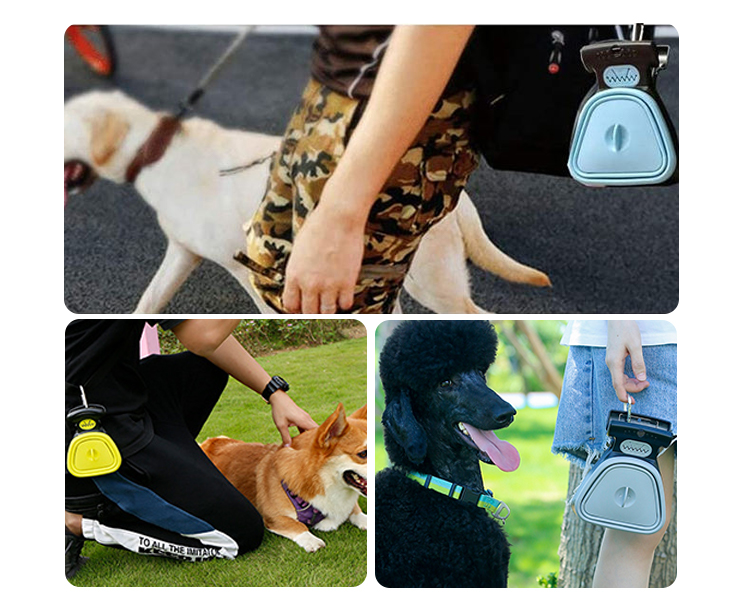 Blue Handheld Dog Poop Scoop Portable Pooper Scooper For Walking