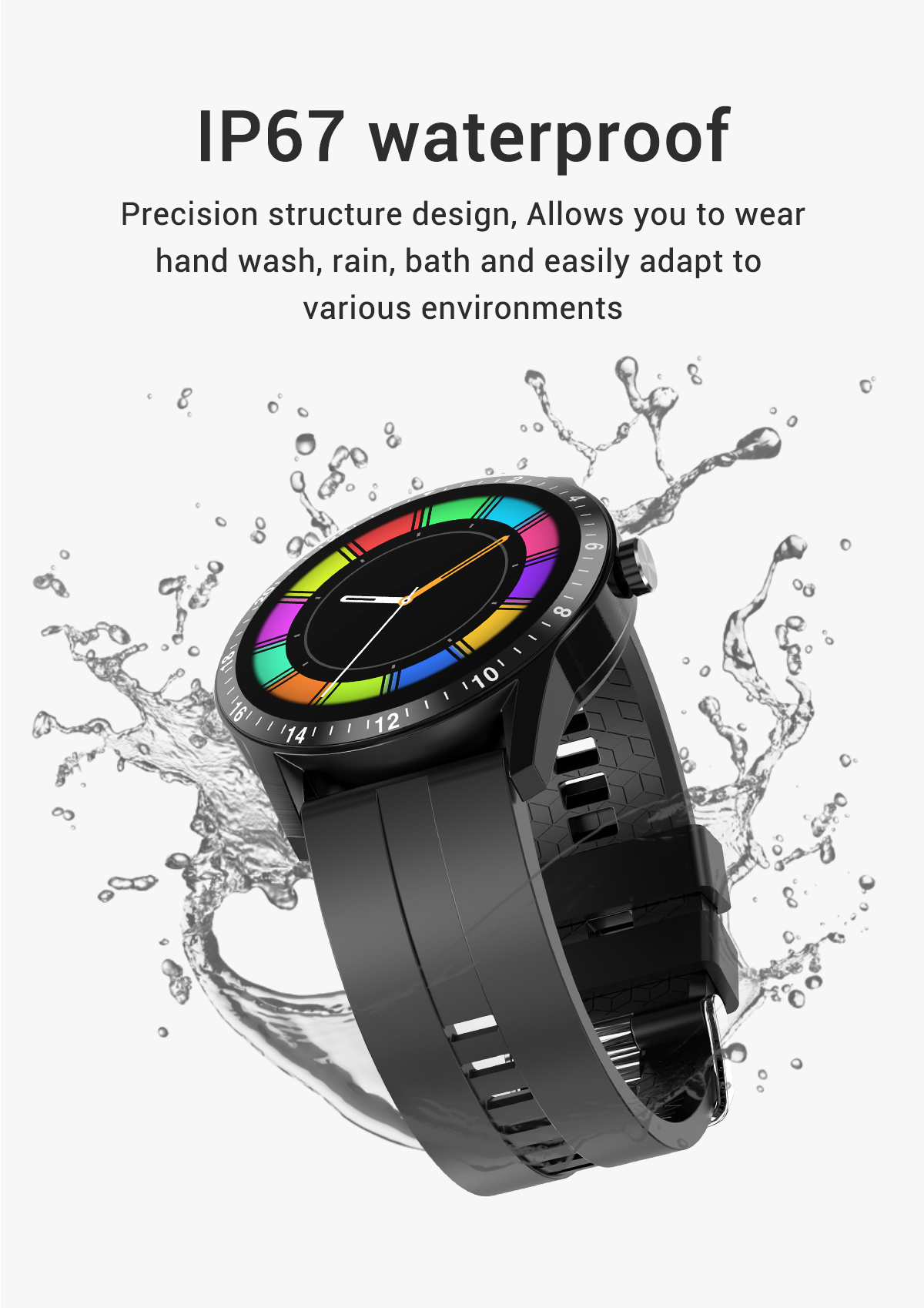 HL20Pro Smartwatch 1.28 Inch 240*240 Waterproof Sports Main Chip RTK8762C