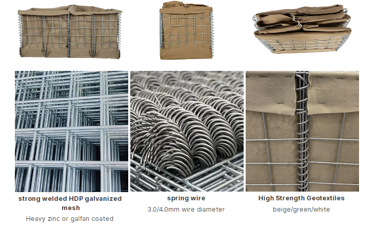Explosion-proof cage High Strength Border Protective Defense barrier Defensive Wall sand filled welded wire mesh Gabion