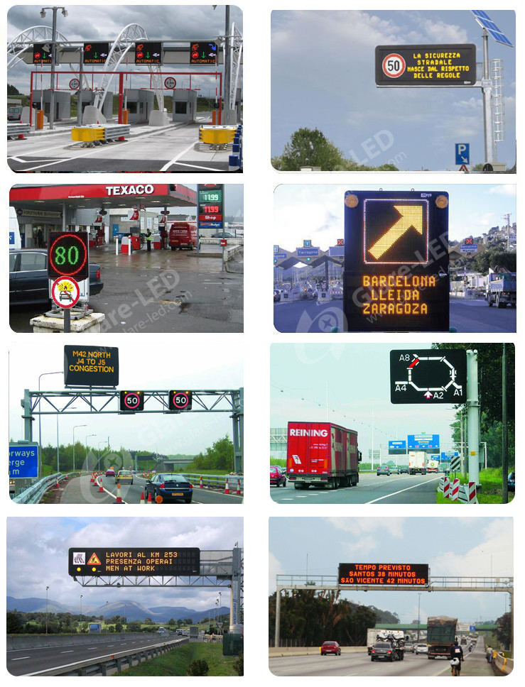 Other Pixel Pitch 960*960mm Outdoor Traffic Variable Message Sign on Highway Gantry