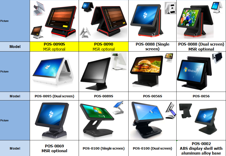Bimi All In One Restaurant Cash Register 9.7 Inch Display A83T CPU Android 6.0 System