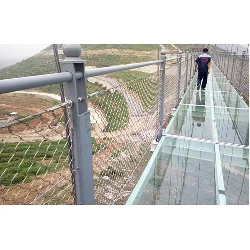 Zoo Stainless Steel Rope Wire Mesh / 7x19 Stainless Steel Bird Netting