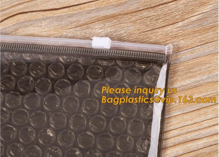 air mail metallic holographi rose gold bubble padded mailer / Zip lockkk bubble bag/ slider bubble bag,Holographic Factory