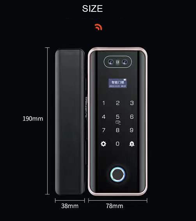 Intelligent G5S Glass Door Lock The Perfect Combination of Technology and Security